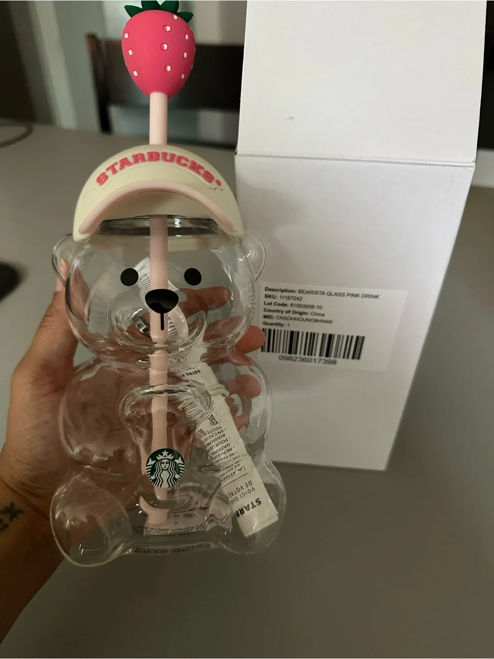 Starbucks Pink Bearista Bear Cup